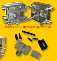 pi&egrave;ces pour &eacute;l&eacute;ments de profil&eacute;s